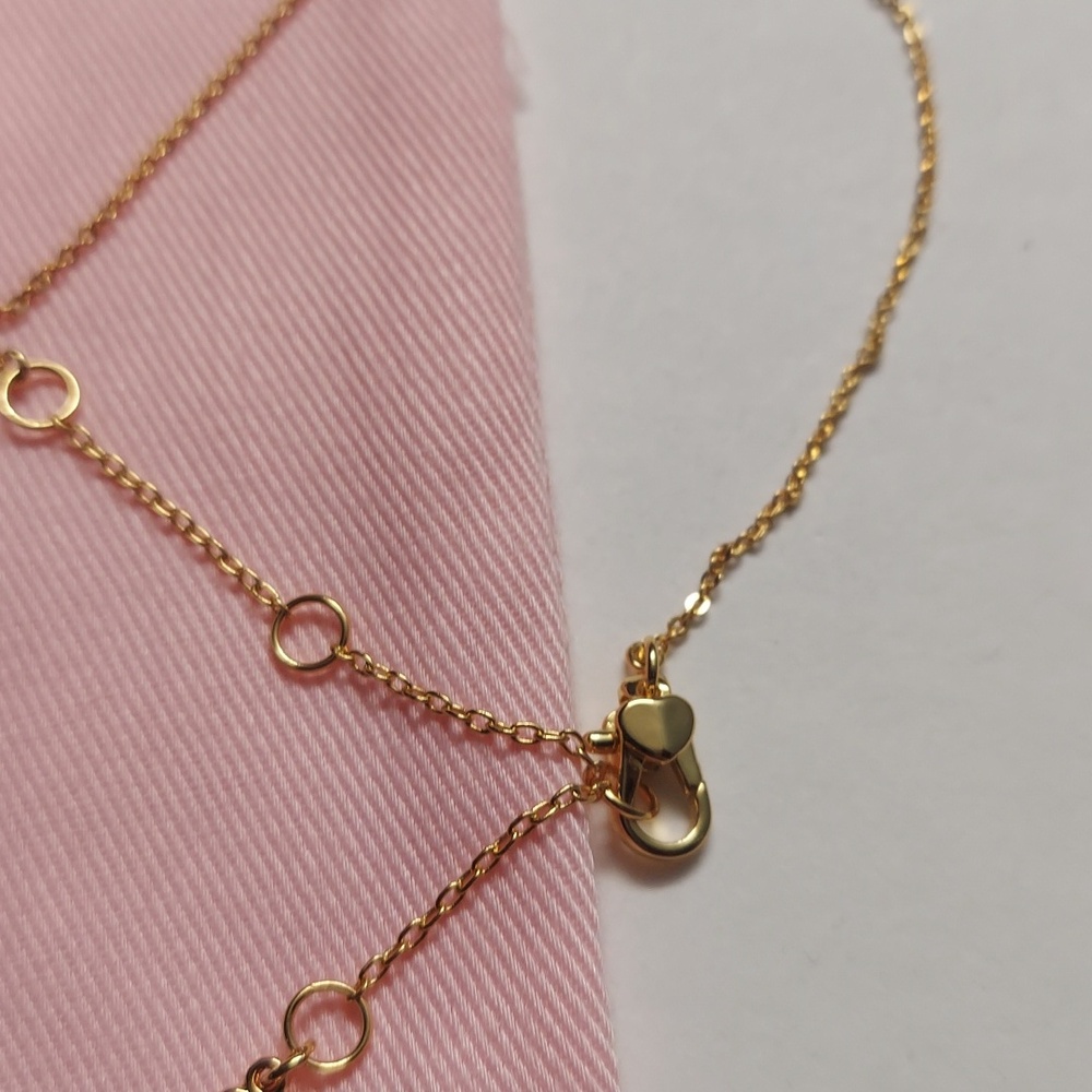 kate Spade Pink Mother-of-Pearl Flower Pendant Necklace with Studs - Picture 5 of 5